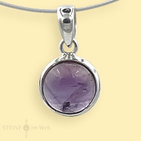 Pendant amethyst cabochon in silver setting 19.50 EUR*/pc.